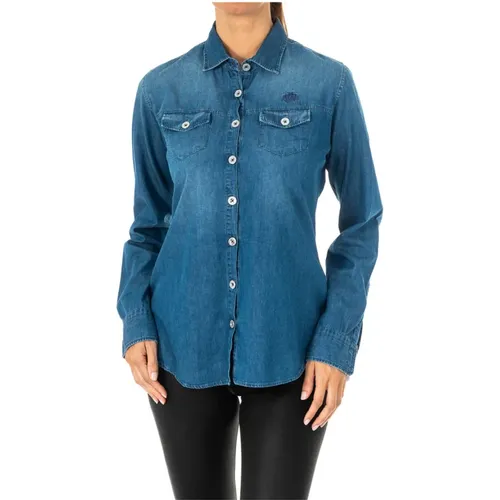 Blouses & Shirts > Denim Shirts - - LA MARTINA - Modalova