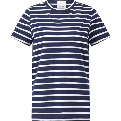 Allude - Tops > T-Shirts - Blue - allude - Modalova