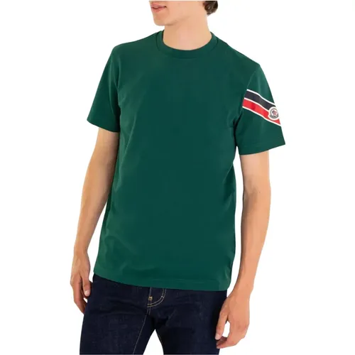 Moncler - Tops > T-Shirts - Green - Moncler - Modalova