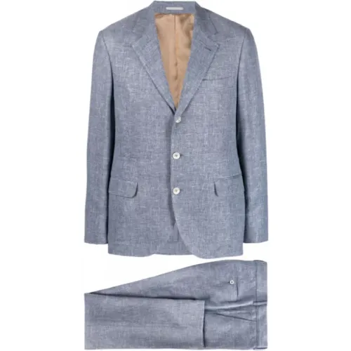 Suits > Suit Sets > Single Breasted Suits - - BRUNELLO CUCINELLI - Modalova