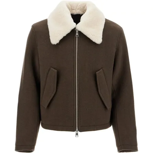 Jackets > Faux Fur & Shearling Jackets - - Ami Paris - Modalova