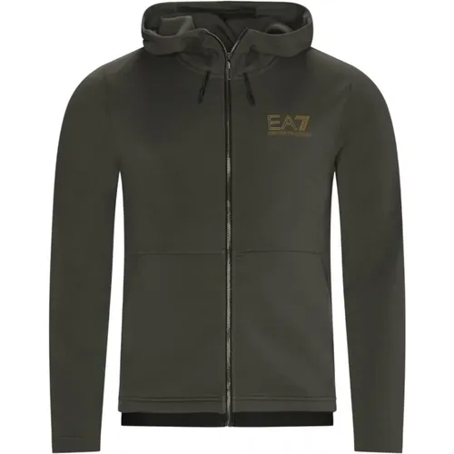 Sweatshirts & Hoodies > Zip-throughs - - Emporio Armani EA7 - Modalova