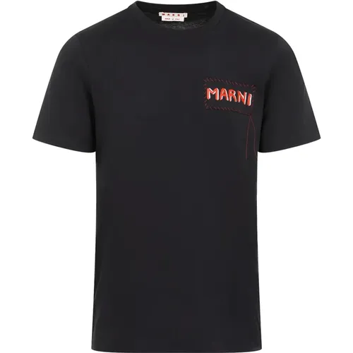 Marni - Tops > T-Shirts - Black - Marni - Modalova