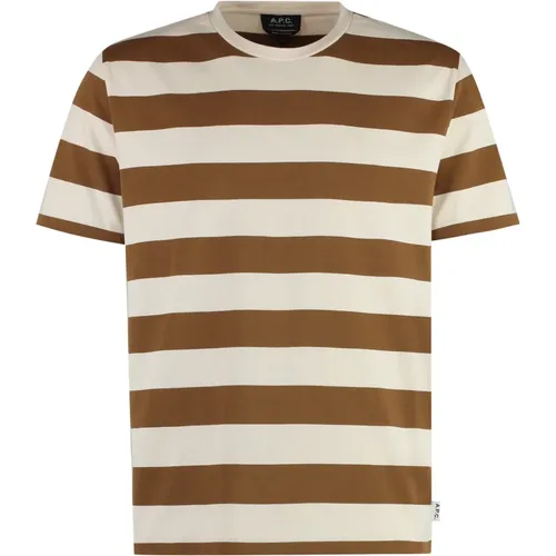 A.p.c. - Tops > T-Shirts - Beige - A.p.c. - Modalova