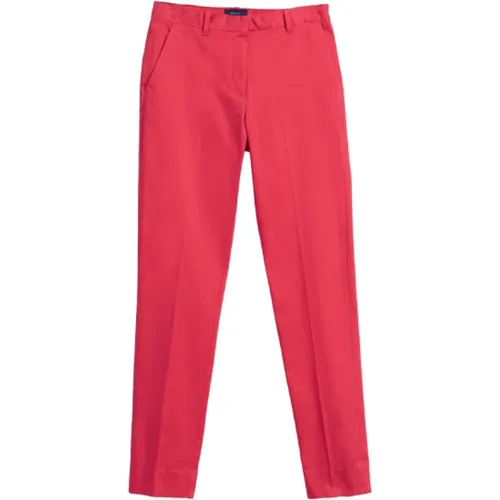 Gant - Trousers > Chinos - Red - Gant - Modalova