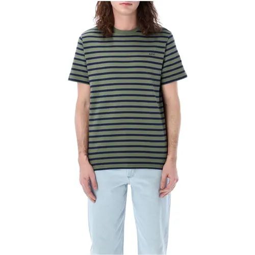 A.p.c. - Tops > T-Shirts - Green - A.p.c. - Modalova