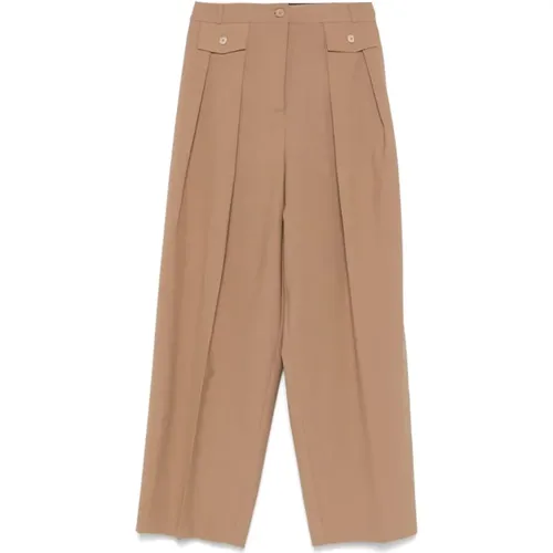 Trousers > Wide Trousers - - Semicouture - Modalova