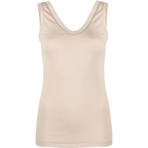 Tops > Sleeveless Tops - - BRUNELLO CUCINELLI - Modalova