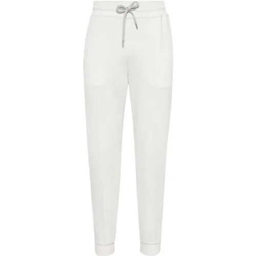 Trousers > Sweatpants - - BRUNELLO CUCINELLI - Modalova