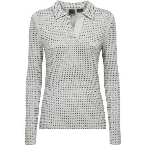 Pinko - Tops > Polo Shirts - Gray - pinko - Modalova