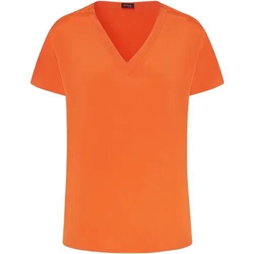 Kiton - Tops > T-Shirts - Orange - Kiton - Modalova