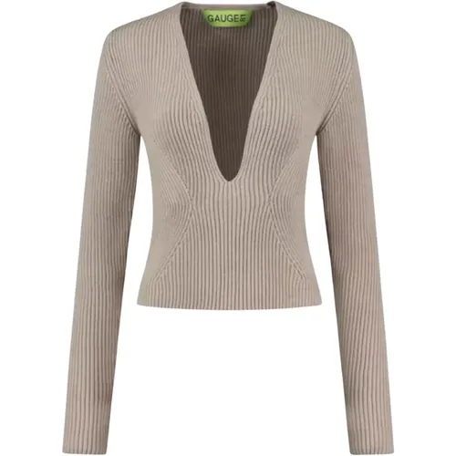 Knitwear > V-neck Knitwear - - Gauge81 - Modalova