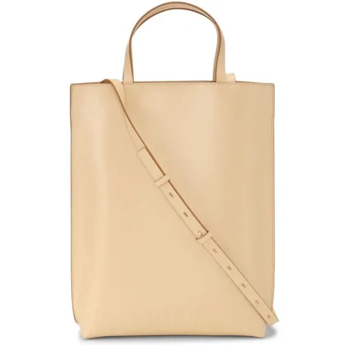 Ganni - Bags > Tote Bags - Beige - Ganni - Modalova