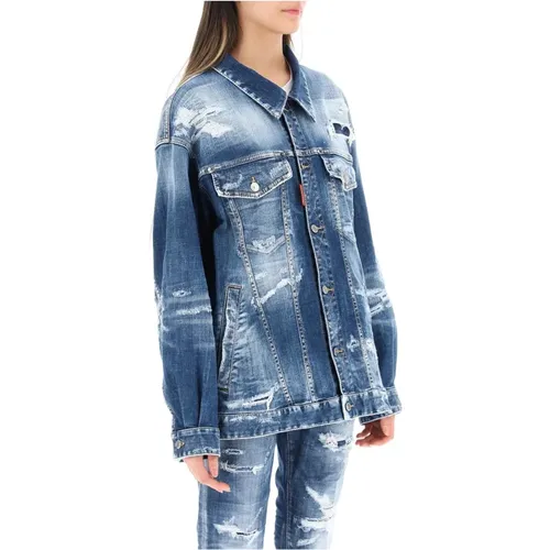 Jackets > Denim Jackets - - Dsquared2 - Modalova