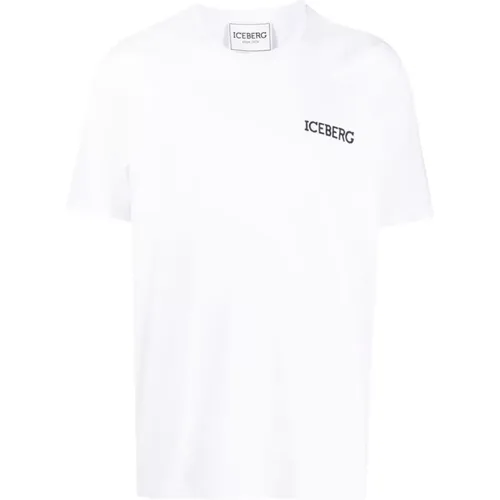 Iceberg - Tops > T-Shirts - White - Iceberg - Modalova