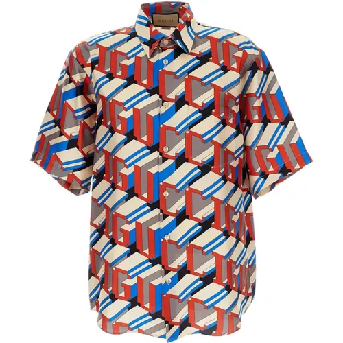 Shirts > Short Sleeve Shirts - - Gucci - Modalova