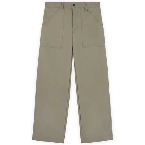 Trousers > Straight Trousers - - Maison Kitsuné - Modalova