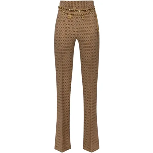 Trousers > Wide Trousers - - Elisabetta Franchi - Modalova