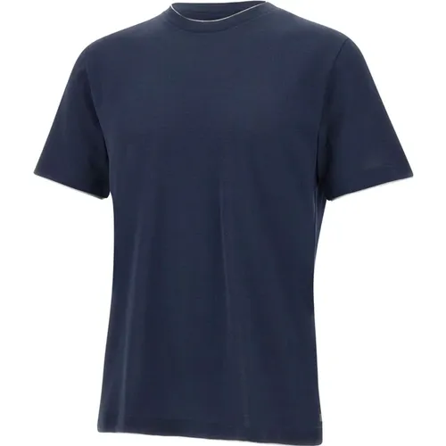 Eleventy - Tops > T-Shirts - Blue - Eleventy - Modalova