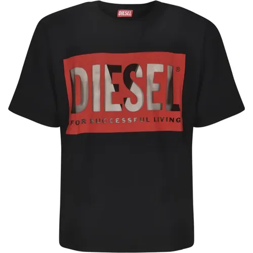 Diesel - Tops > T-Shirts - Black - Diesel - Modalova