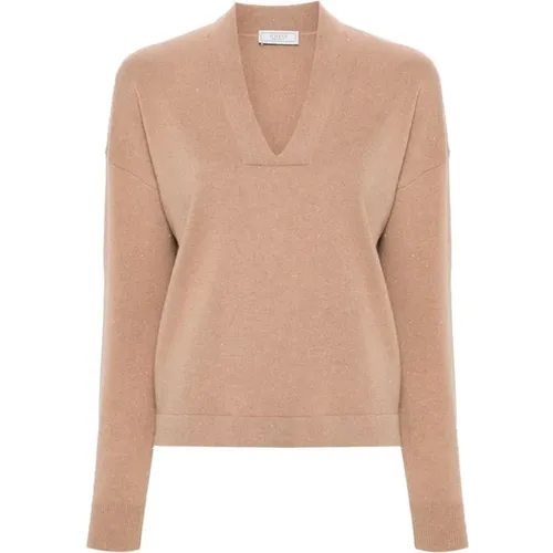 Knitwear > V-neck Knitwear - - PESERICO - Modalova