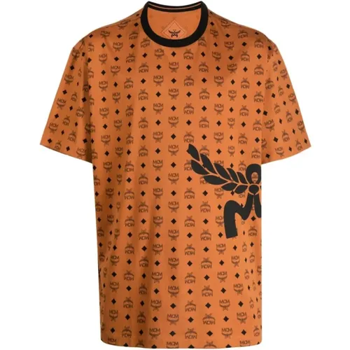 MCM - Tops > T-Shirts - Brown - MCM - Modalova