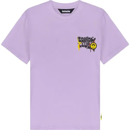 Barrow - Tops > T-Shirts - Purple - Barrow - Modalova