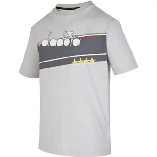 Diadora - Tops > T-Shirts - Gray - Diadora - Modalova