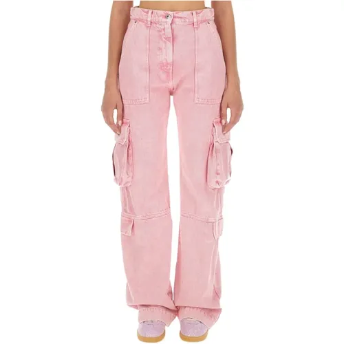 Trousers > Wide Trousers - - Msgm - Modalova