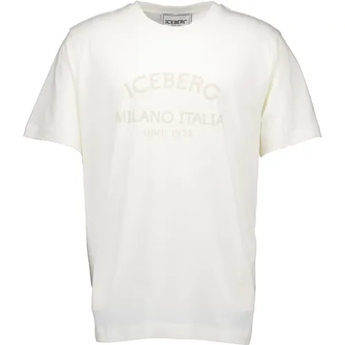 Iceberg - Tops > T-Shirts - White - Iceberg - Modalova