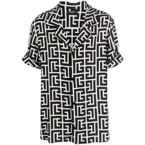 Shirts > Short Sleeve Shirts - - Balmain - Modalova