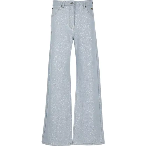 Msgm - Jeans > Wide Jeans - Blue - Msgm - Modalova