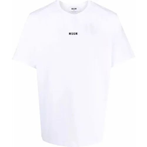 Msgm - Tops > T-Shirts - White - Msgm - Modalova