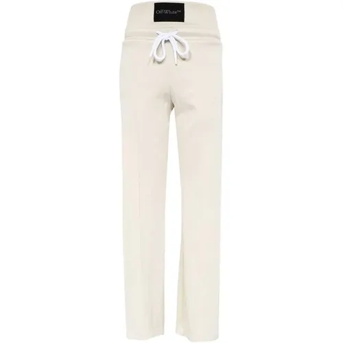 Trousers > Straight Trousers - - Off White - Modalova