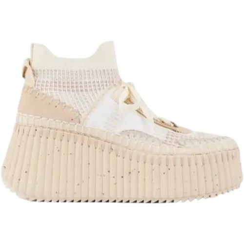 Chloé - Shoes > Sneakers - Beige - Chloé - Modalova