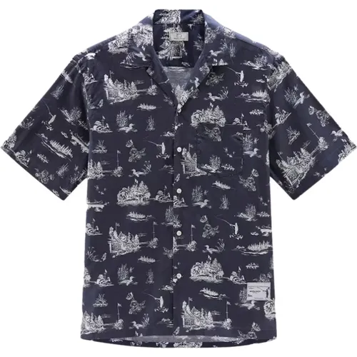 Shirts > Short Sleeve Shirts - - Woolrich - Modalova