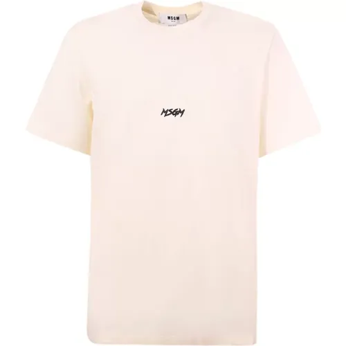 Msgm - Tops > T-Shirts - White - Msgm - Modalova