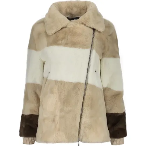 Jackets > Faux Fur & Shearling Jackets - - Lorena Antoniazzi - Modalova