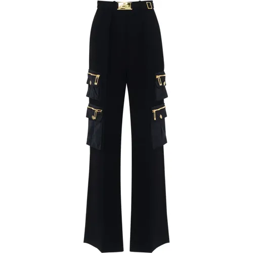 Trousers > Wide Trousers - - Elisabetta Franchi - Modalova