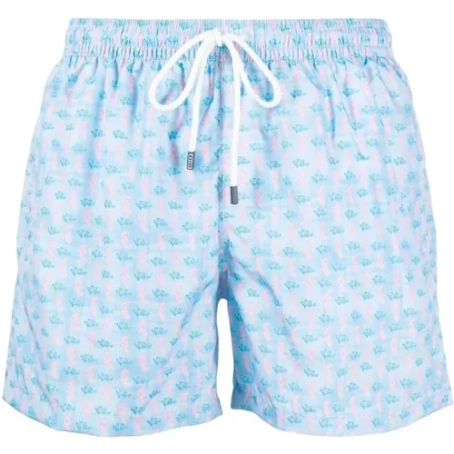 Fedeli - Shorts de bain - Bleu - Fedeli - Modalova