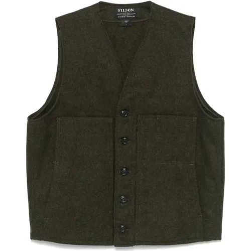 Filson - Jackets > Vests - Green - Filson - Modalova