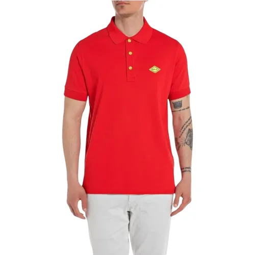 Replay - Tops > Polo Shirts - Red - Replay - Modalova