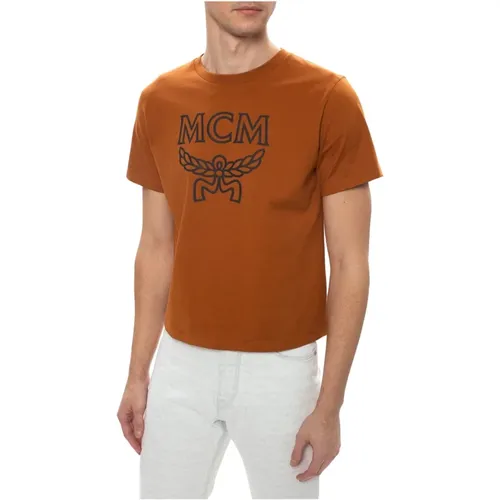 MCM - Tops > T-Shirts - Brown - MCM - Modalova