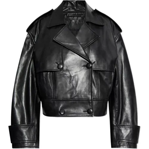 Jackets > Leather Jackets - - Stand Studio - Modalova