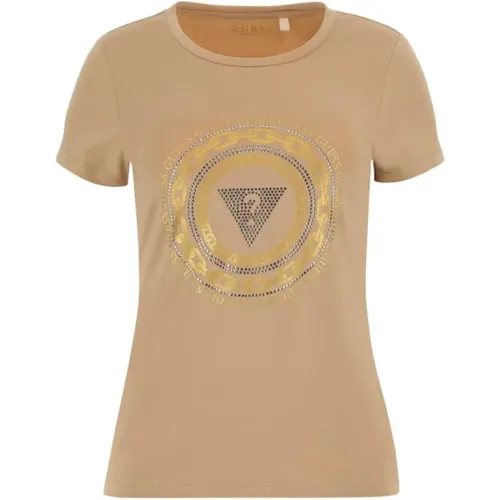 Guess - Tops > T-Shirts - Beige - Guess - Modalova