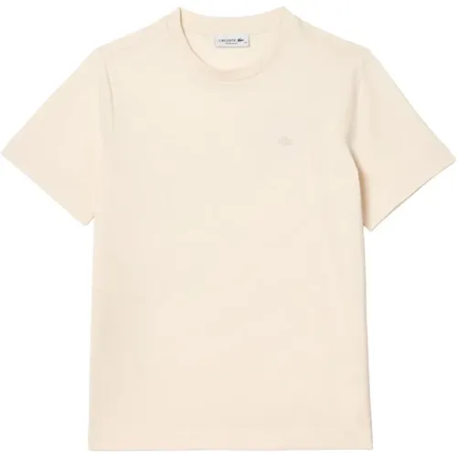 Lacoste - Tops > T-Shirts - Beige - Lacoste - Modalova