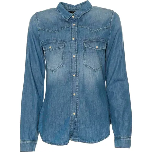 Blouses & Shirts > Denim Shirts - - Le Temps Des Cerises - Modalova