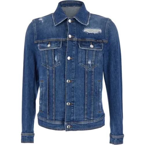 Jackets > Denim Jackets - - Dolce & Gabbana - Modalova