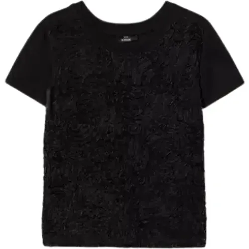 Twinset - Tops > T-Shirts - Black - Twinset - Modalova