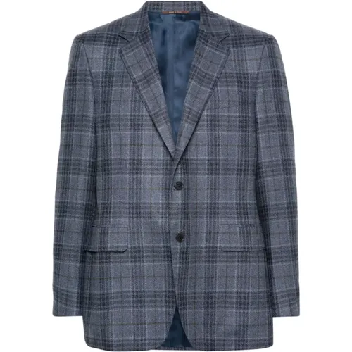 Canali - Jackets > Blazers - Blue - Canali - Modalova